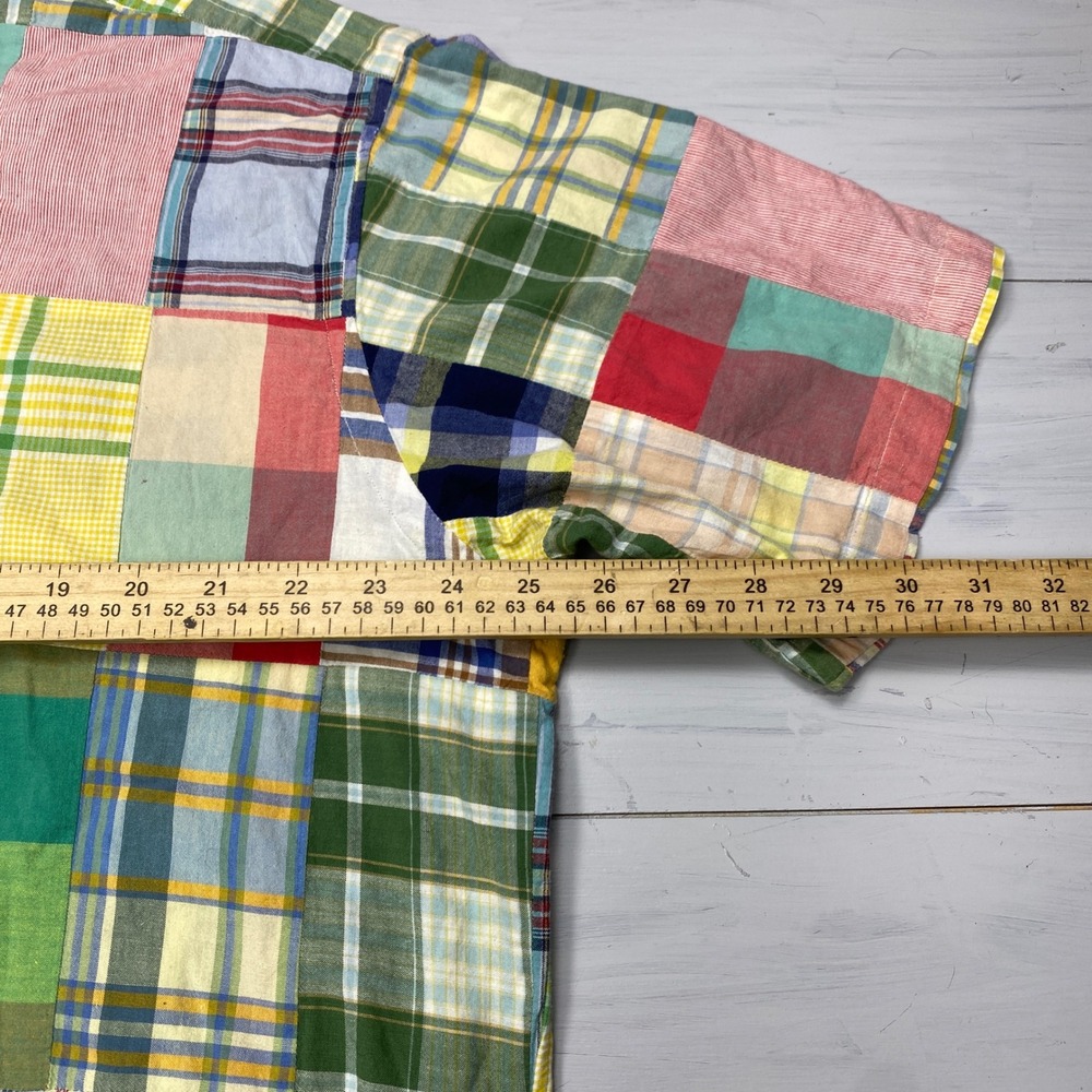 Ralph Lauren Button Down Shirt Mens Large Patchwork Plaid Blake Casual Sewn - Picture 5 of 8